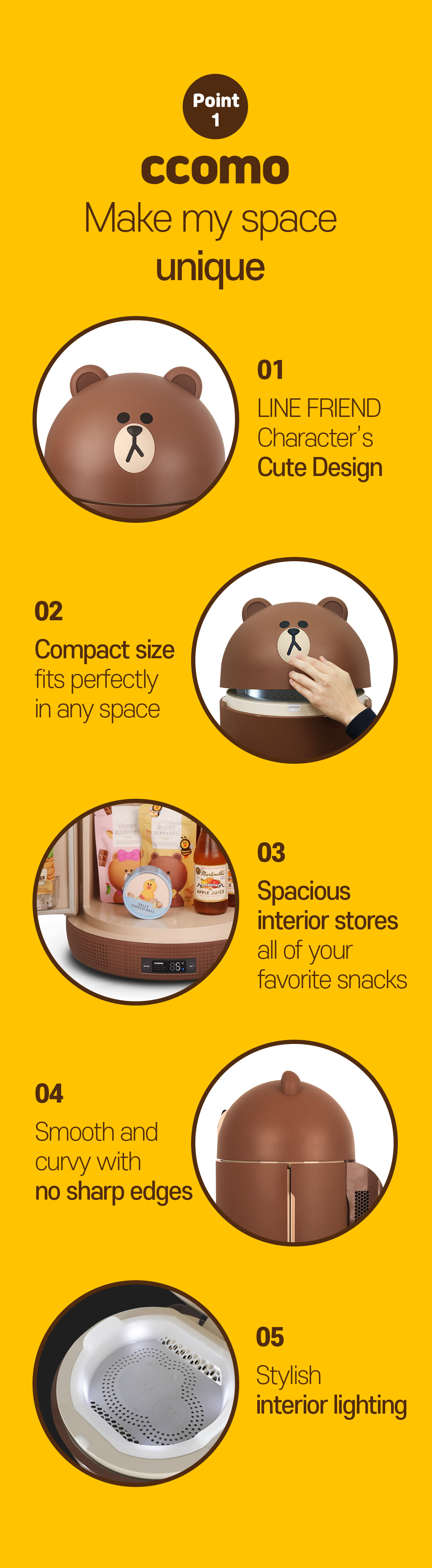 This Brown bear mini refrigerator is so cute! A must for single ladies! –  RedTom – good things you like